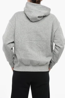 Felpa Hoodie in Tinta Unita con Logo Ricamato>Nike Outlet