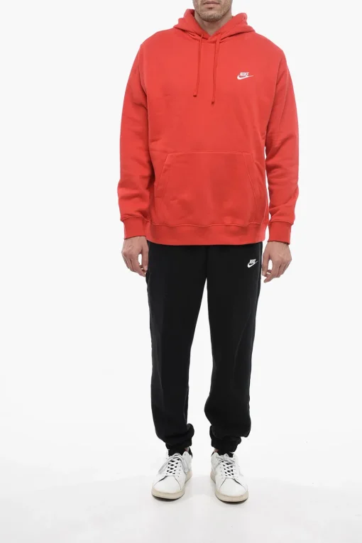 Best Felpa Hoodie In Tinta Unita con Maxi Tasca a toppa Uomo Felpe