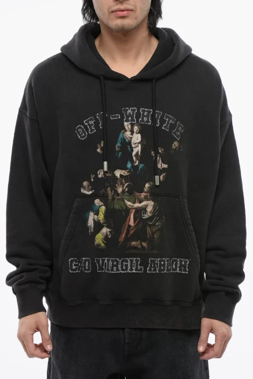 Felpa Hoodie MARY SKATE Stampata>Off-White Fashion