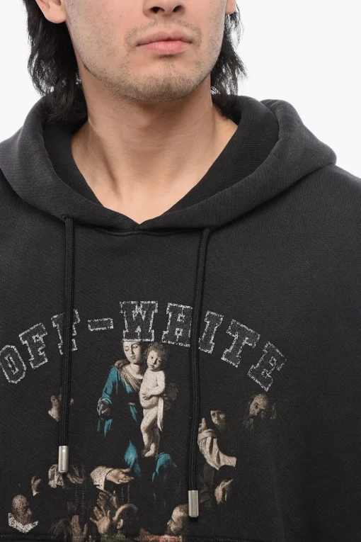 Felpa Hoodie MARY SKATE Stampata>Off-White Fashion