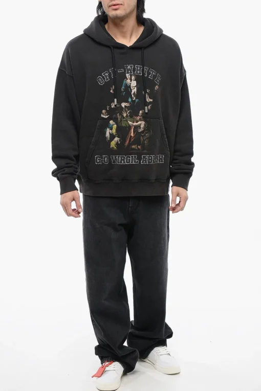 Felpa Hoodie MARY SKATE Stampata>Off-White Fashion