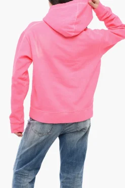 Sale Felpa Hoodie NEON ICON in Cotone Garzato Donna Felpe