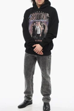 Best Felpa Hoodie NSYNC CELEBRITY in Cotone Garzato con Due Tasche Uomo Felpe