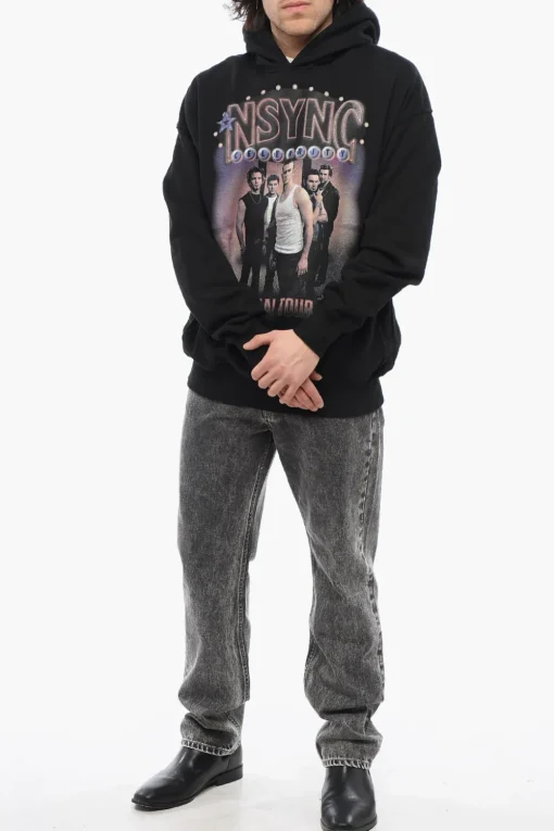 Best Felpa Hoodie NSYNC CELEBRITY in Cotone Garzato con Due Tasche Uomo Felpe