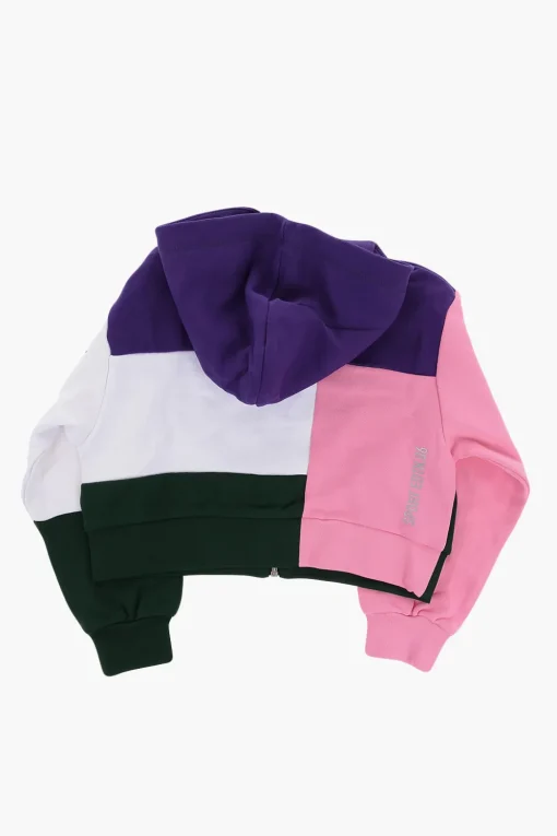 Discount Felpa Hoodie Oversize Color Block Abbigliamento