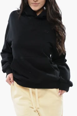 New Felpa Hoodie Oversized con Tasca a toppa Donna Felpe