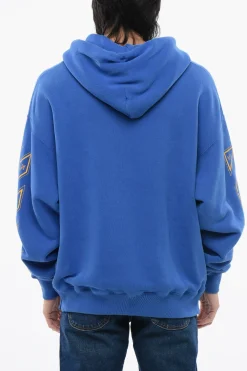 Outlet Felpa Hoodie OW23 Skate Fit in Cotone Garzato Uomo Felpe