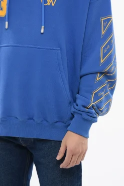 Outlet Felpa Hoodie OW23 Skate Fit in Cotone Garzato Uomo Felpe