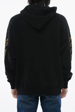 Hot Felpa Hoodie OW23 Skate Fit in Cotone Garzato Uomo Felpe