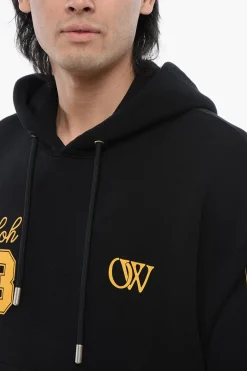 Hot Felpa Hoodie OW23 Skate Fit in Cotone Garzato Uomo Felpe