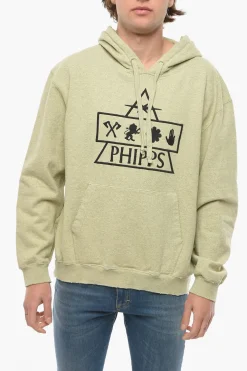 Outlet Felpa Hoodie PIRAMID Ricamata Uomo Felpe