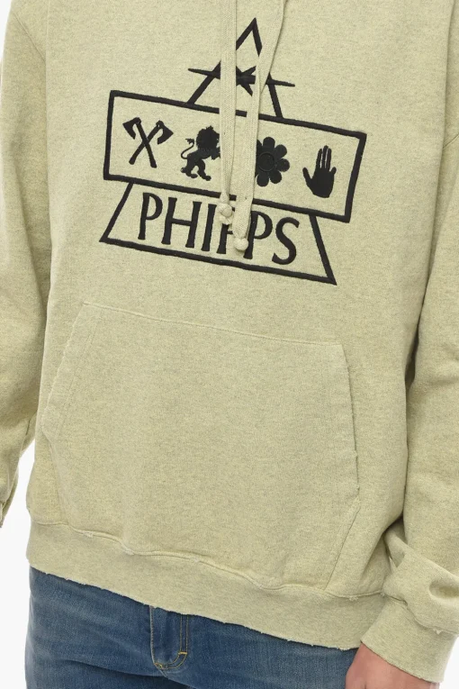 Outlet Felpa Hoodie PIRAMID Ricamata Uomo Felpe