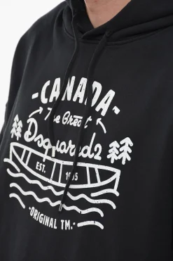 New Felpa Hoodie RAGIAN con Stampa Lettering Uomo Felpe