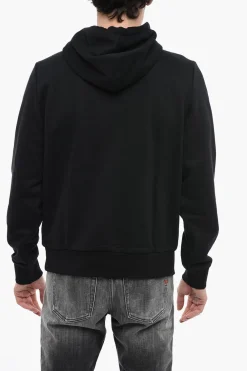 Outlet Felpa Hoodie S-GINN in Cotone con Stampa in 3D Uomo Felpe