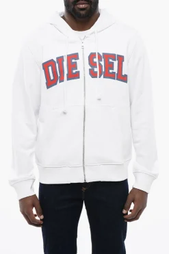 Online Felpa Hoodie S-GINN Stampata con Chiusura Zip Uomo Felpe