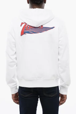 Online Felpa Hoodie S-GINN Stampata con Chiusura Zip Uomo Felpe