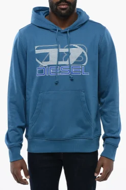 Outlet Felpa Hoodie S-GINN-HOOD-K40 Stampata in Cotone Uomo Felpe