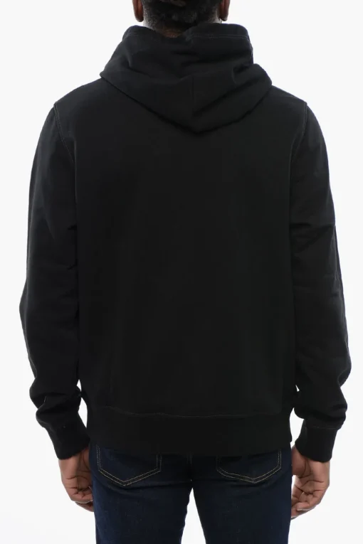 Outlet Felpa Hoodie S-GINN-HOOD-K40 Stampata in Cotone Uomo Felpe