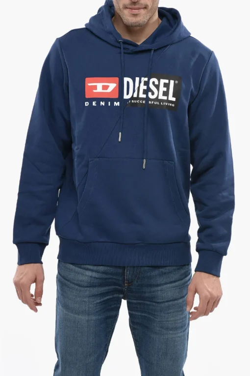 Fashion Felpa Hoodie S-GIRK-HOOD-CUTY con Maxi Logo Uomo Felpe