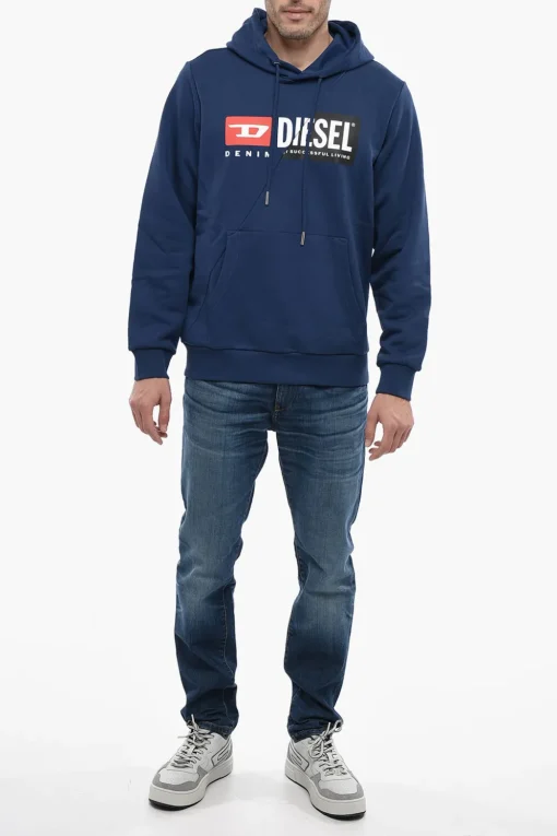 Fashion Felpa Hoodie S-GIRK-HOOD-CUTY con Maxi Logo Uomo Felpe