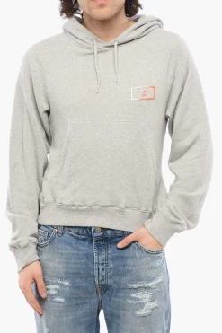 Discount Felpa Hoodie SHRUNKEN In Cotone con Tasca a Toppa Uomo Felpe