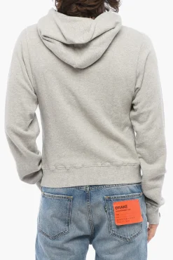 Discount Felpa Hoodie SHRUNKEN In Cotone con Tasca a Toppa Uomo Felpe