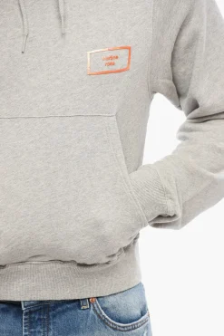 Discount Felpa Hoodie SHRUNKEN In Cotone con Tasca a Toppa Uomo Felpe
