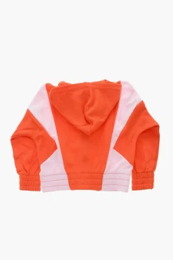 Outlet Felpa Hoodie SWOOSH Bicolore con Chiusura Zip Abbigliamento