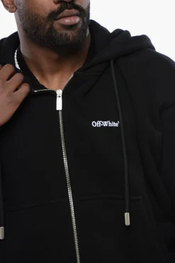Felpa Hoodie TATTOO ARROW ZIP SKATE con Due Tasche e Chiusura Zip></noscript>Off-White Best