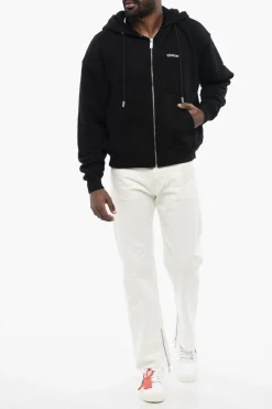 Felpa Hoodie TATTOO ARROW ZIP SKATE con Due Tasche e Chiusura Zip></noscript>Off-White Best