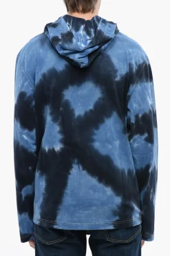 Sale Felpa Hoodie T-CRANE-LS-HOOD-N1 Effetto Tie Dye Uomo Felpe