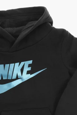 Online Felpa in Cotone Felpato con Cappuccio e Logo Stampato Bambino Abbigliamento