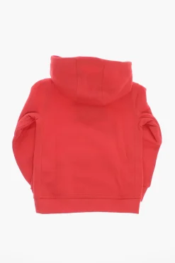 New Felpa in Cotone Felpato con Tasca a Toppa Bambino Abbigliamento