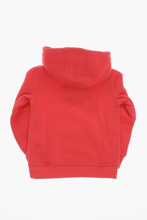 New Felpa in Cotone Felpato con Tasca a Toppa Bambino Abbigliamento