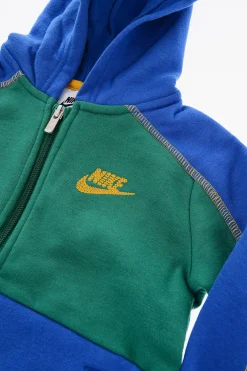 Clearance Felpa in Cotone Garzato con Cappuccio e Chiusura Zip Bambino Abbigliamento