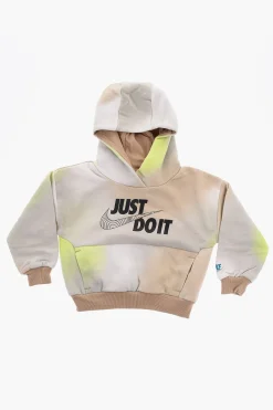 Felpa in Cotone Garzato con Cappuccio e Maxi Tasca a Toppa>Nike KIDS Hot