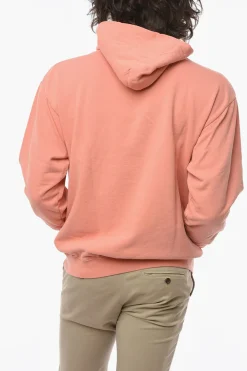 Felpa in Cotone Garzato con Cappuccio e Logo Stampato>Harmony Best