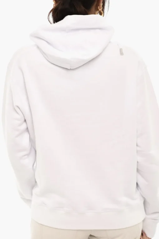 Felpa In Cotone Hoodie Stampata>Dsquared2 Sale