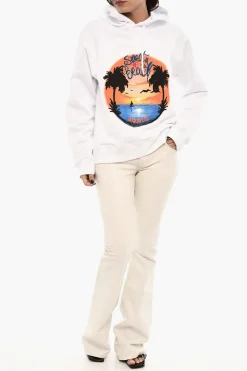Felpa In Cotone Hoodie Stampata></noscript>Dsquared2 Sale
