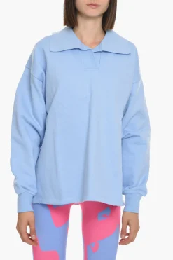 Felpa in Cotone INGRID con Collo a Polo>Samsoe Samsoe Outlet