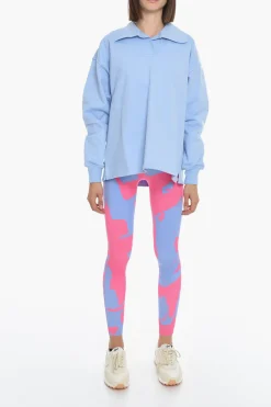 Felpa in Cotone INGRID con Collo a Polo></noscript>Samsoe Samsoe Outlet
