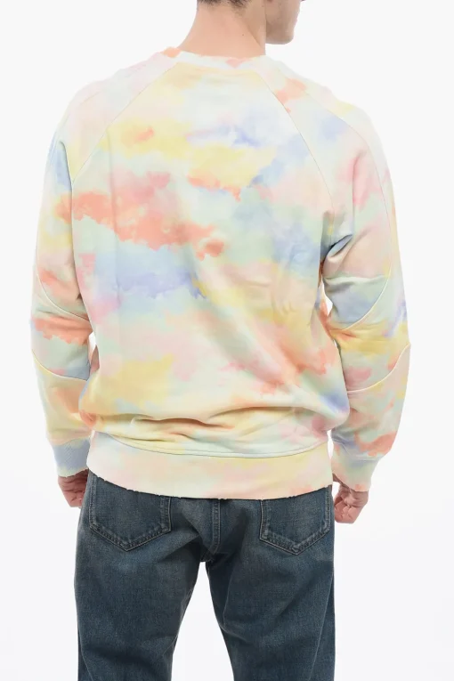 Felpa Logata con Dettagli Distressed>Balmain Online