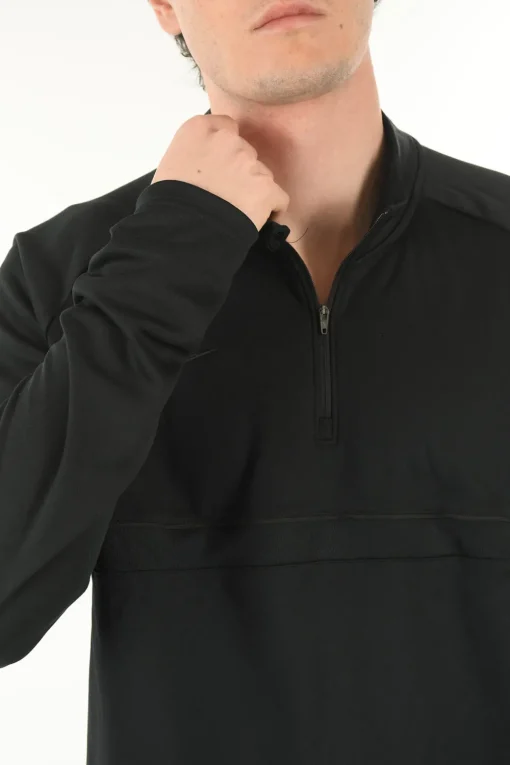 Felpa Mock Neck in Micropile con Logo>Nike Outlet