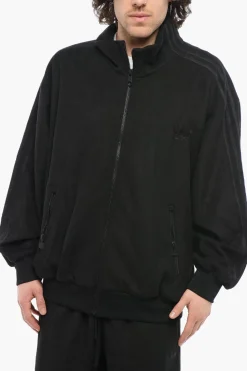 Fashion Felpa Mock Neck in Tinta Unita con Dettagli Tono su Tono Uomo Felpe