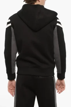 Felpa MODERNIST Slim Fit in Neoprene con Chiusura Zip>Neil Barrett Sale