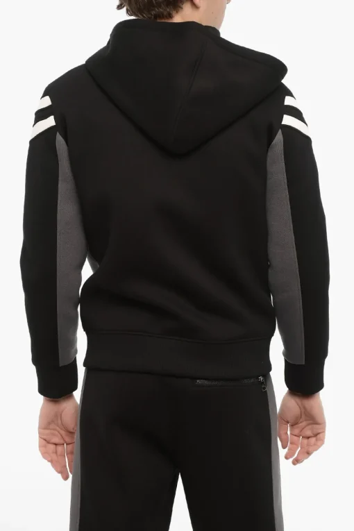 Felpa MODERNIST Slim Fit in Neoprene con Chiusura Zip>Neil Barrett Sale