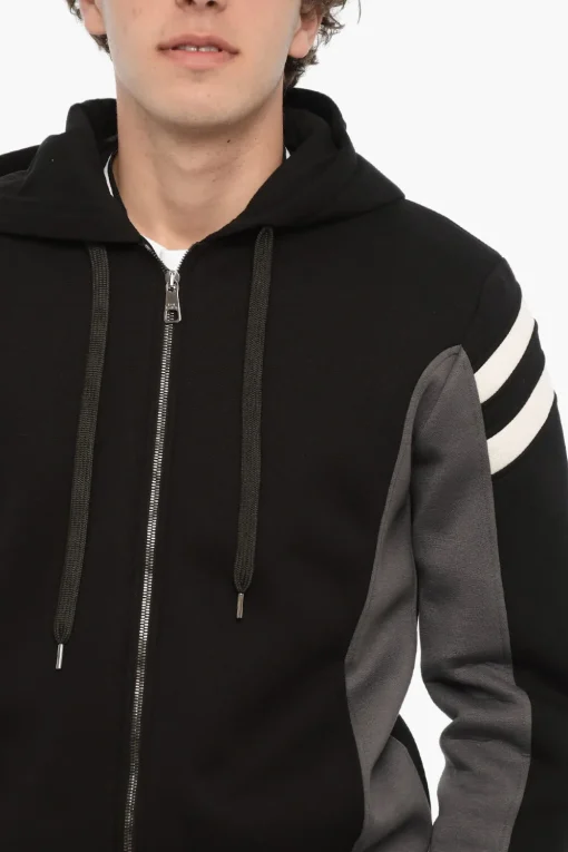 Felpa MODERNIST Slim Fit in Neoprene con Chiusura Zip>Neil Barrett Sale