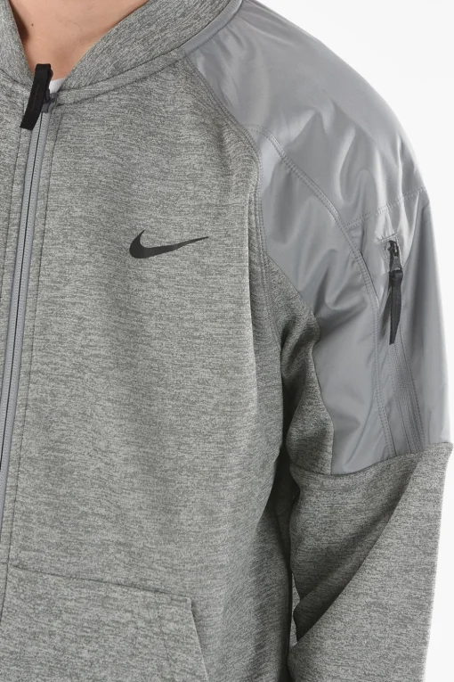 Discount Felpa NOVELTY Therma-Fit con Chiusura Zip e Inserti in Nylon Uomo Felpe