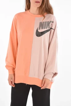 Clearance Felpa Oversize Girocollo Stampa Logo Donna Felpe