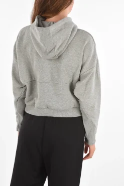 Discount Felpa Stampata Con Cappuccio Donna Felpe